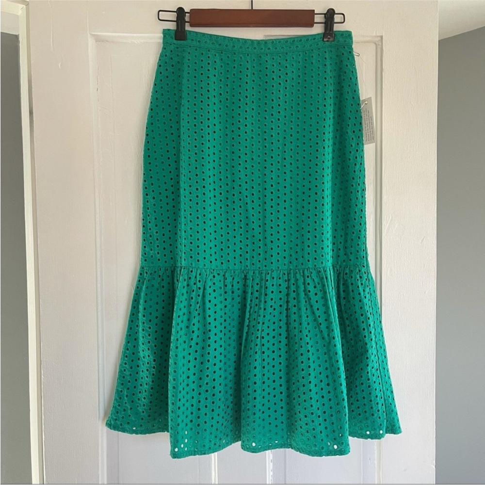 Anthropologie | Maeve aja eyelet midi skirt nwot 4